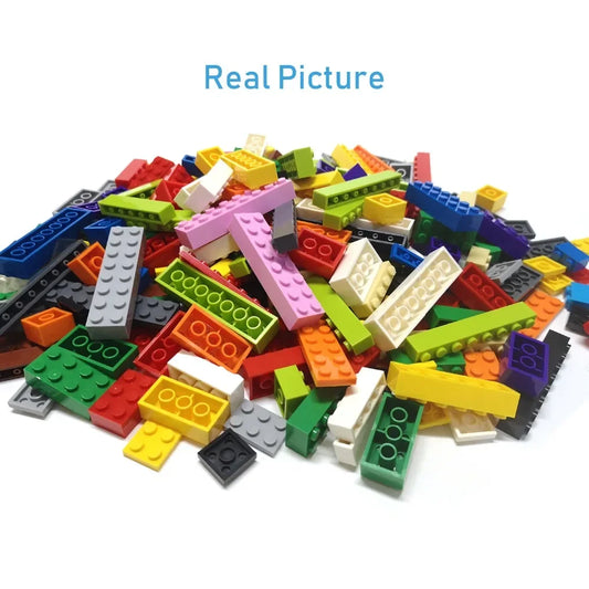 300pcs 2x4 Dot DIY Building Blocks Thick Figures Bricks Educational Creative Size Compatible With 3001 Plastic Toys for Children.