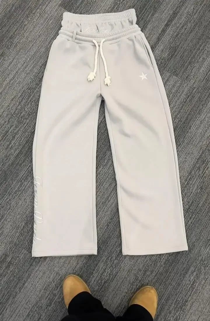 Y2K Amerikanischen Neue Harajuku Vintage Lose Doppel Taille Jogginghose Männer Street Hip Hop Beliebte Buchstaben Gestickte Casual Hosen