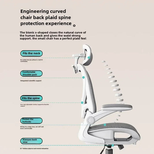 Bequemer Gaming-Stuhl mit weicher Polsterung, Nackenstütze und verstellbarem Lendenkissen für gesunde Sitzhaltung