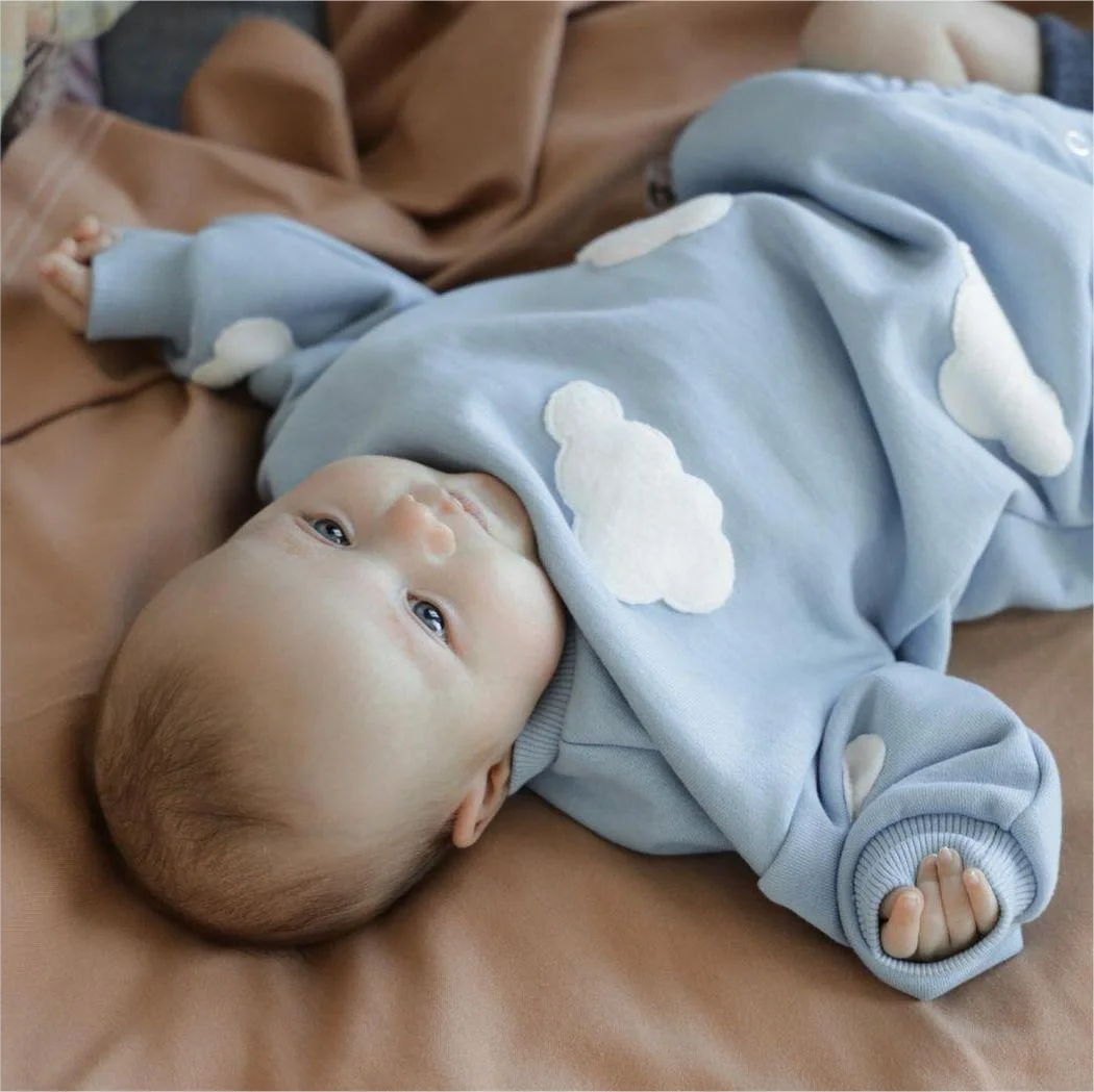 2024 frühling Baby Kleidung Wolke Sweatshirt Strampler Baby Mädchen Jungen Langarm Body Kleidung Neugeborenen 0 Bis 12 Monate 24M Overall