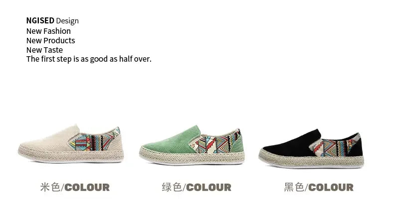 2023Men Turnschuhe Casual Sommer Low-top Cord Schuhe Fischer Schuhe Faul Schuhe Slip-on Tuch Schuhe Trendy männer Schuhe