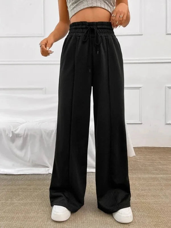 Sporthose für Damen im Herbst 2025, neue locker sitzende Hygienehose mit geradem Schlauch, Hose mit weitem Bein, Freizeithose für den Outdoor-Tanz