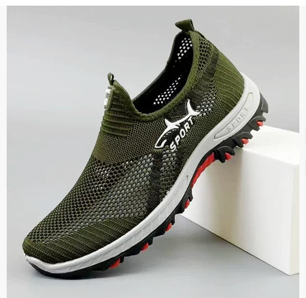 Sommer Mesh Männer Schuhe Leichte Turnschuhe Männer Mode Lässig Wanderschuhe 2024 Atmungsaktive Herren Wanderschuhe 2025, Mode Schuhe