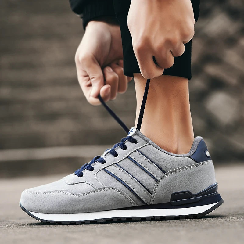 Künstliche Leder Männer Casual Schuhe Männlichen Frühjahr Männer Casual Licht Schuhe Sneakers Lac-up Wohnungen Atmungsaktive Freien Sapato