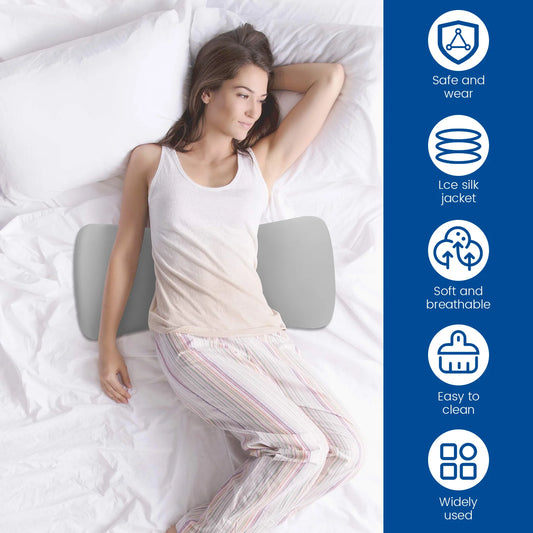 Lumbar Support Pillow for Sleeping Memory Foam Back Lumbar Pillow For Sleeping In Bed Waist Support Lower Back Pain Relief.