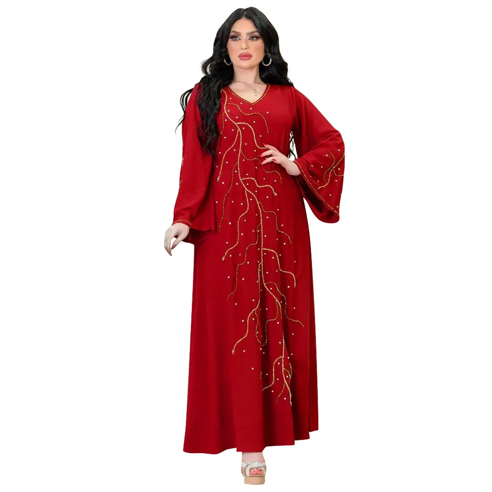 Kaftan Eid elegante muslimische Frauen Kleid Ramadan Party Dubai Abaya Truthahn Islam lange Abendkleider Musulmane elegante Vestidos