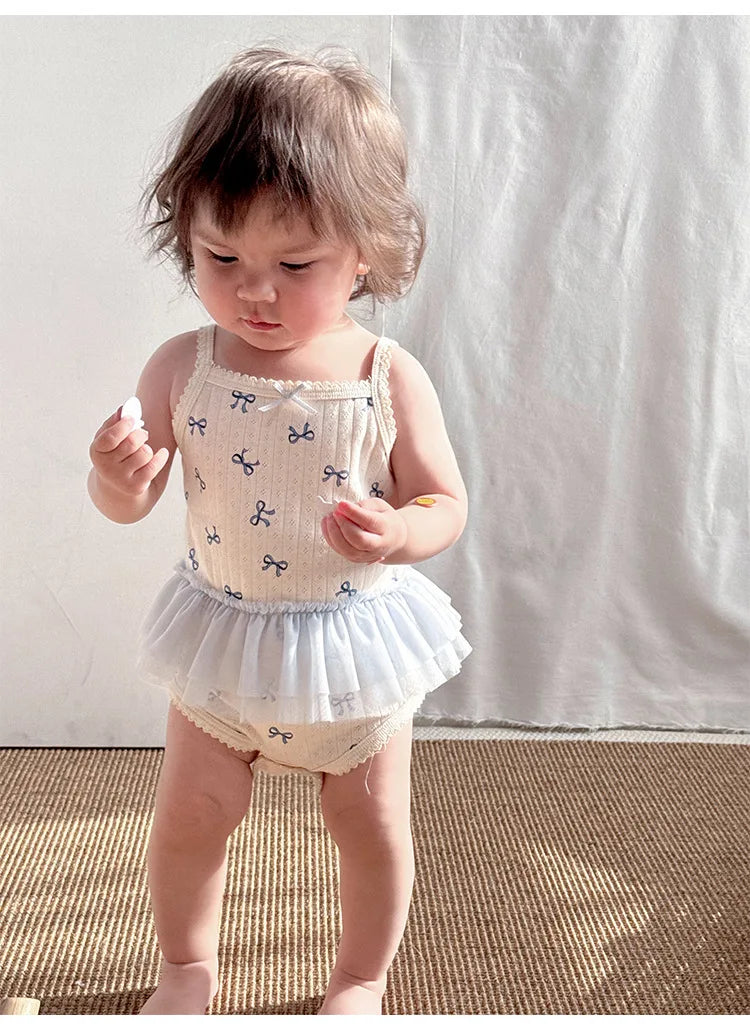 0-24M Baumwolle Baby Mädchen Strampler Herz Druck Nette Prinzessin Body Sommer Neugeborenen Kind Baby Kleidung Kurzarm outfit
