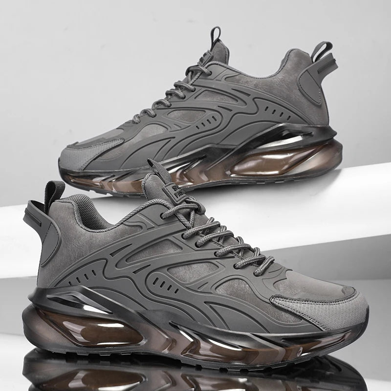 YRZL Herren-Turnschuhe, lässig, Sport, atmungsaktiv, Laufschuhe, bequemes Gehen, leichter Mesh-Schuh, Outdoor, rutschfest, Tennis-Mann
