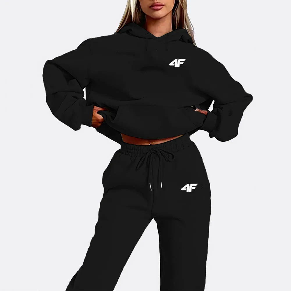 2025 4F Neue Ankunft Frühling Herbst 2 Stück Frauen Sets Zwei Stücke Sets Top Und Hosen Anzüge Outfits Kleidung