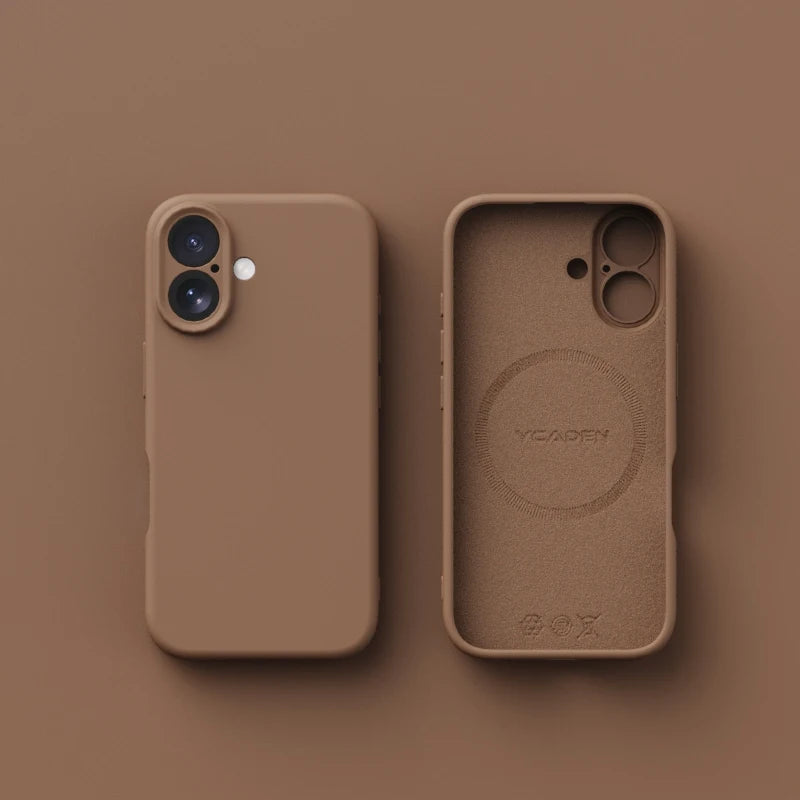 for iPhone 16E Magsafe Liquid Silicone Case Solid Colour Matte Soft Bumper Phone Cover for iPhone 16 Plus 16 Pro Max Cases