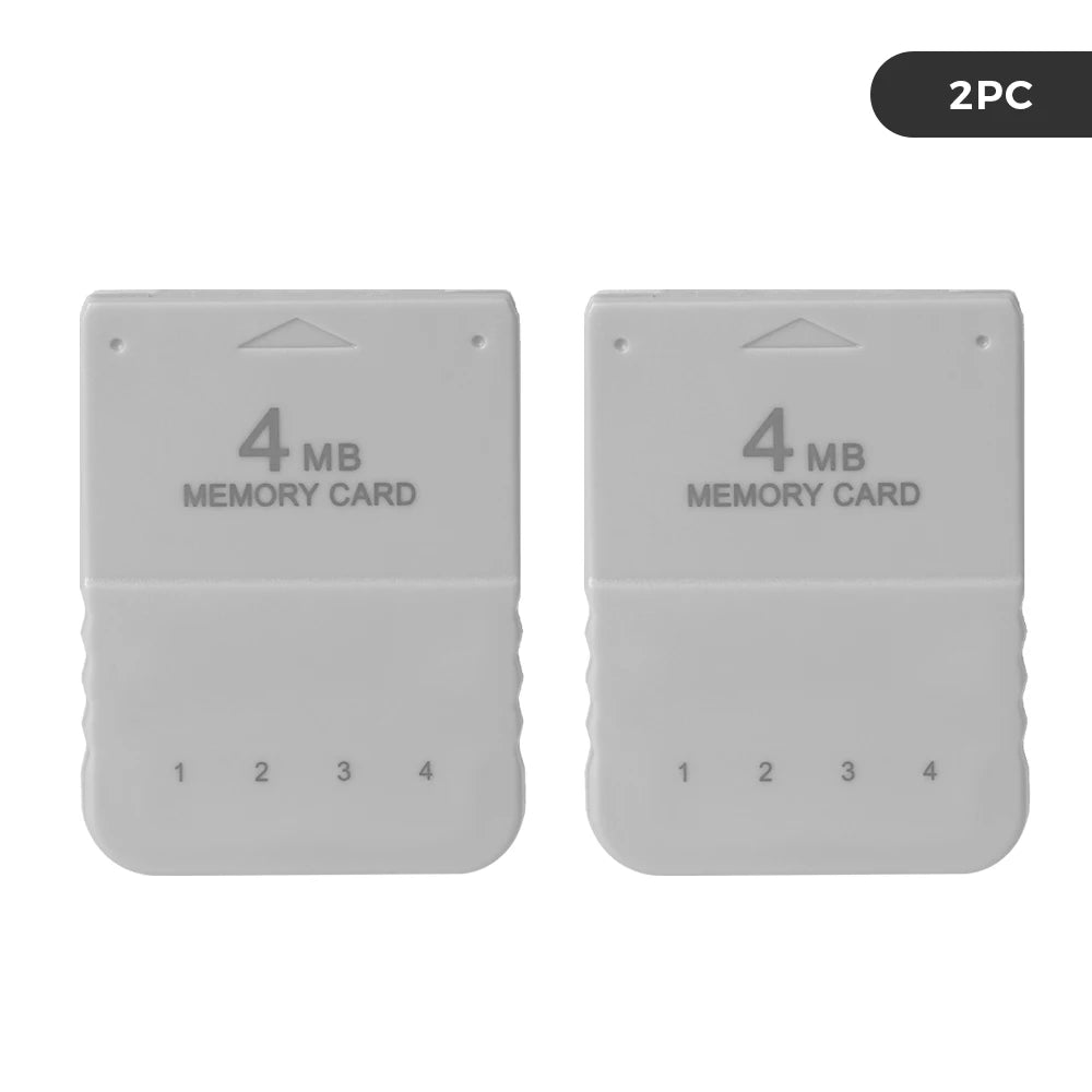 BlueRetro 1PC/2PC 4M Memory Card For PS1 Save Game Card For PlayStation1 PS One Game Consoles Data Saving Progress Memory Card