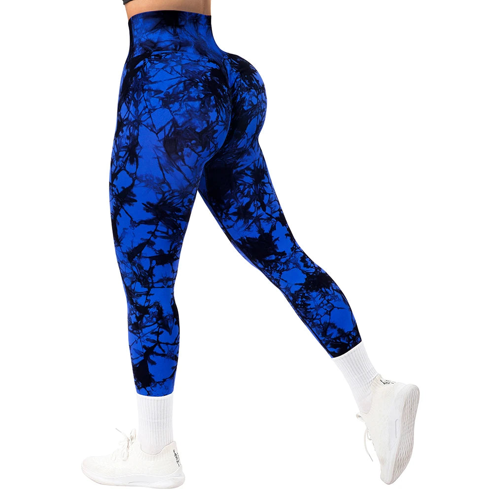 Tie Dye Fitness Legging Frau Push-Up Workout Sport Leggings Frauen Scrunch Butt Weibliche Outfit Gym Nahtlose Legging Hosen