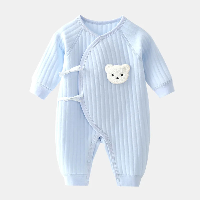 Jungen Mädchen Body Neugeborenen Winter Onesie Kleidung Baumwolle Kleinkind Hause Tragen 0-6M Verdickte Frühling und Herbst Kleidung