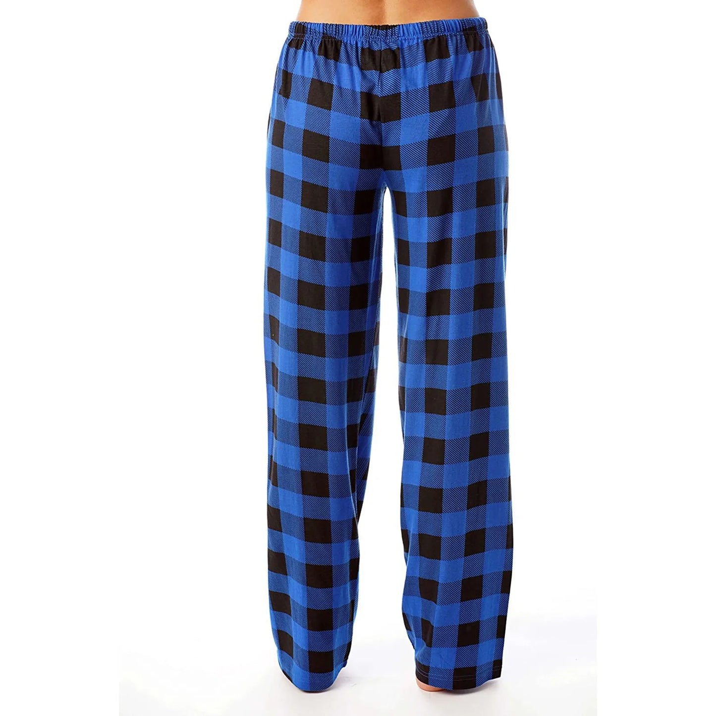 Frauen Weihnachten Pyjama Hosen Herbst Winter Plaid Gedruckt Hosen Mode Lässig Breite Bein Hosen Kleidung Streetwear