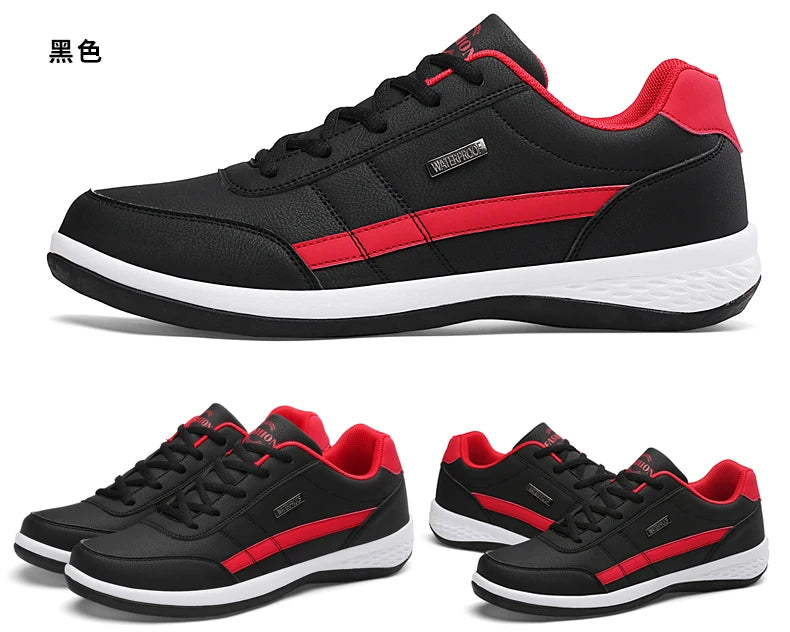 Pu Leder Männer Schuhe Turnschuhe Trend Casual Atmungsaktive Freizeit Männlichen Turnschuhe Nicht-Slip Schuhe Vulkanisierte Schuhe Tenis Masculino