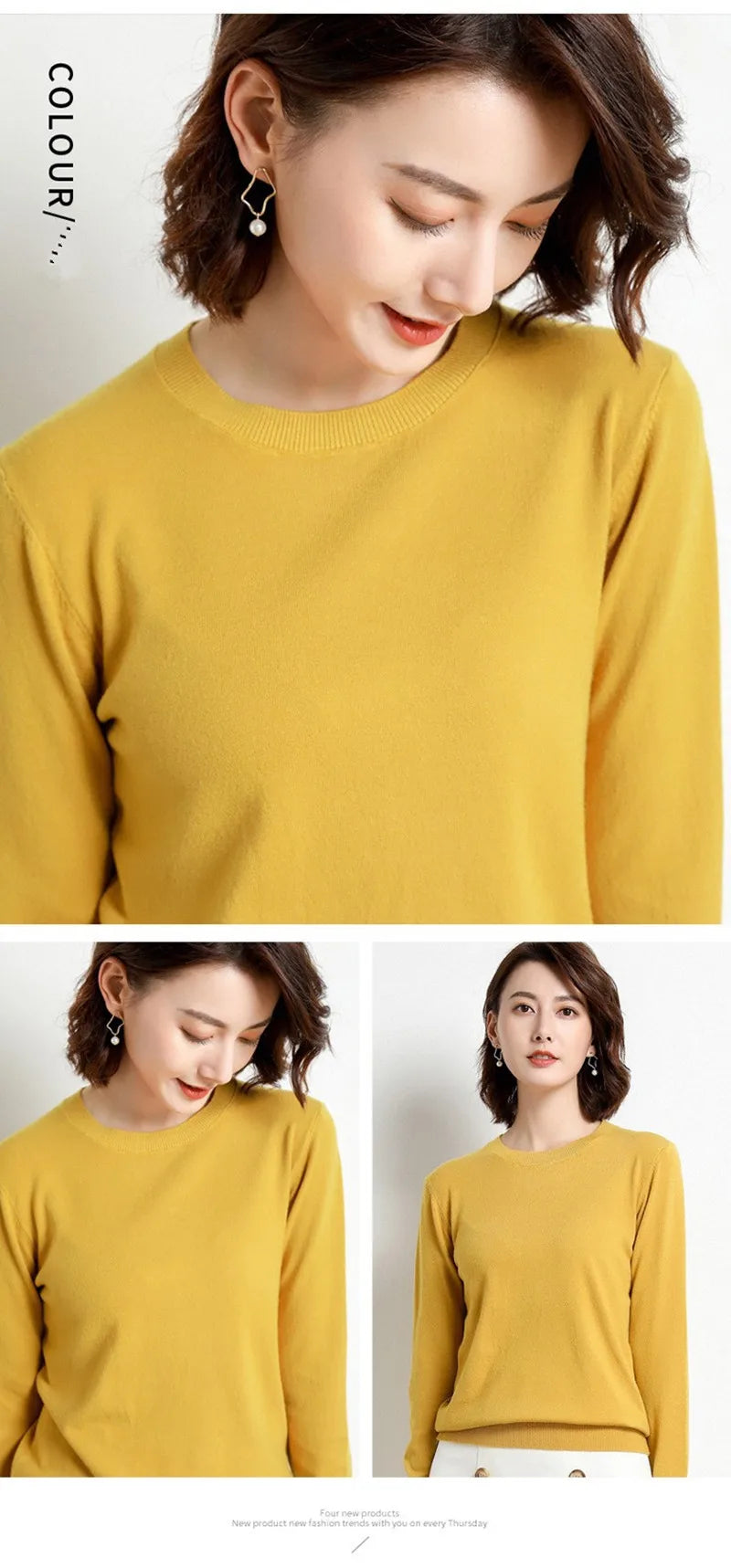 22 farben Herbst und Winter Kaschmir Pullover Frauen Pullover Oansatz Pull Femme Lange Hülse Frauen Casual Lose Pullover Pullover
