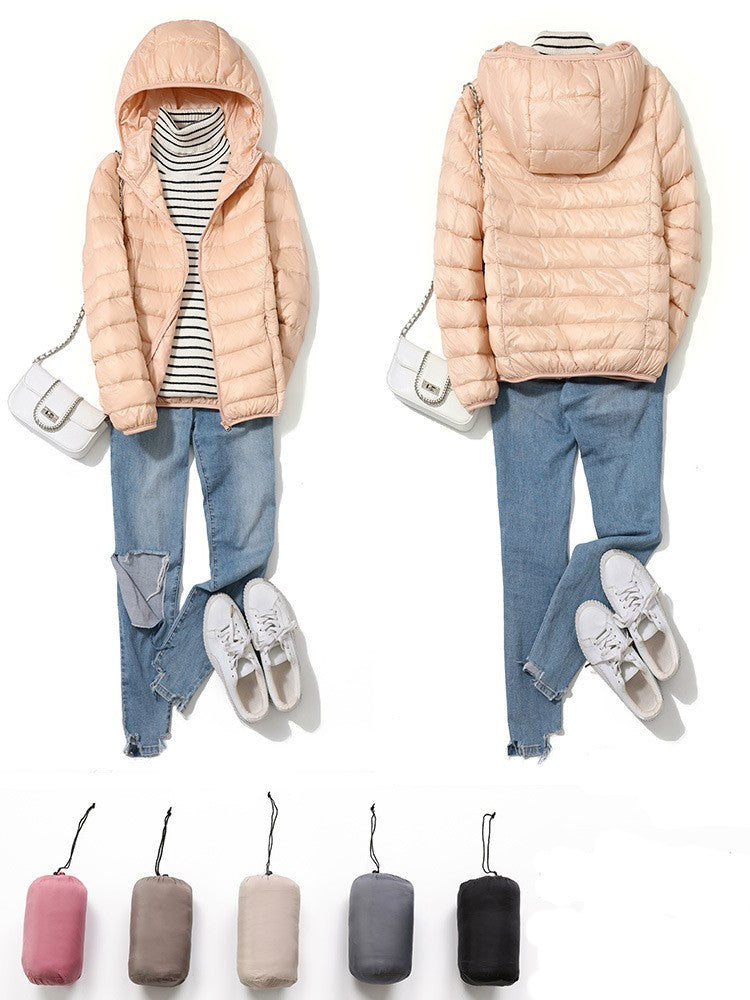 13 Farbe Neuankömmlinge Frauen Mode kurze ultraleichte dünne packbare Puffer Jacken weibliche süße Stil koreanische Daunen mäntel