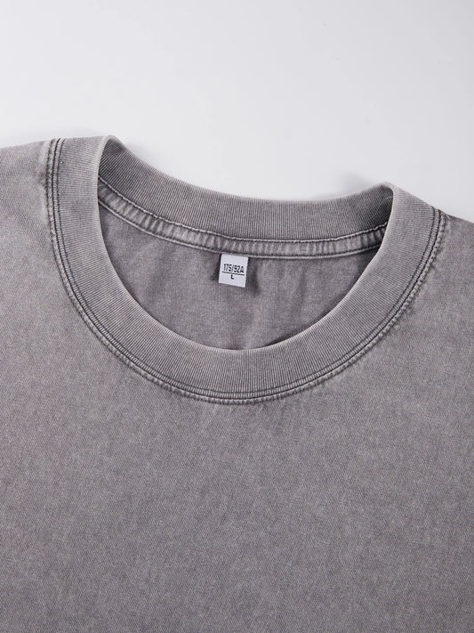 Earnivorous Plant Pattern Washed T-Shirts Men Breathable Cotton Casual T Shirt Soft Summer Comfortable Crewneck Short Sleeve.