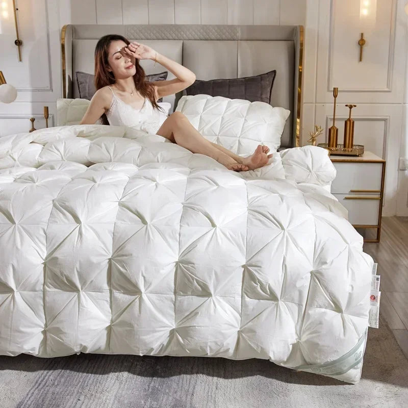 Down duvet 95 white goose down five-star hotel warm double single duvet core goose down duvet
