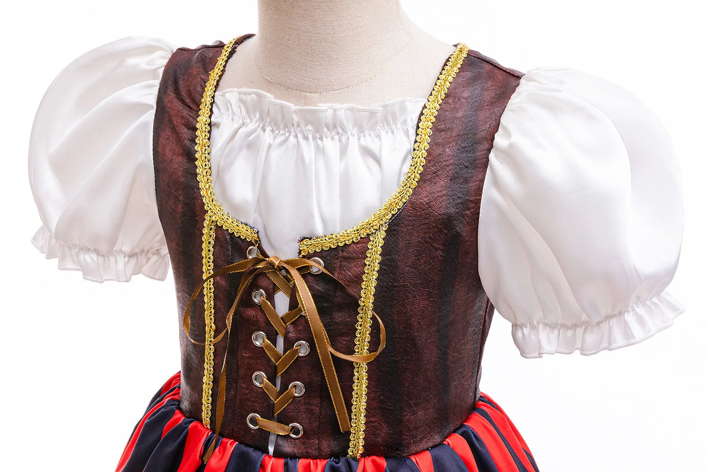 Halloween Mädchen Piraten Kleid Cosplay Karneval Party Piraten Rollenspiel Anzug Mit Kopftuch Kinder Bühne Leistung Kleidung