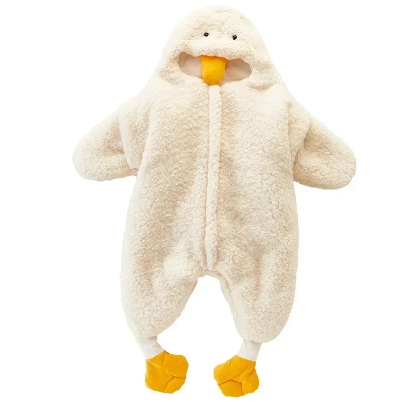 2024 Babys Neugeborene Mädchen Jungen Kleidung Ente & süßes Design Body & Einteiler gepolstert für Babys Strampler 5-Tage-Versand Hoodies