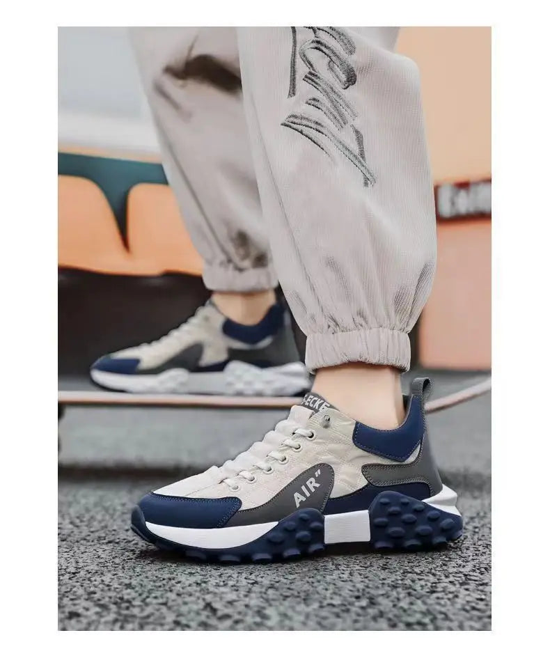 Männer Turnschuhe Plattform Männer Schuhe 2025, Neue Laufschuhe für Männer Luxus Marke Lässig Vulkanisierte Schuhe Bequem Tenis Masculino
