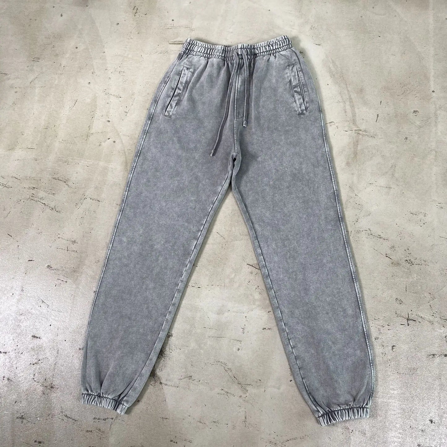 Vier Jahreszeiten Neue Mode Für Männer Casual Trendy Amerikanischen Gewaschen Gewachst Lose Einfarbig Hosen Gerade Jogger Hosen Männliche Hosen