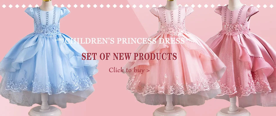 Neue wunderschöne Mädchen Party kleid Eröffnungs feier Kleidung Halloween Performance Tanz Prinzessin Rock 4-12t Weihnachts kleid