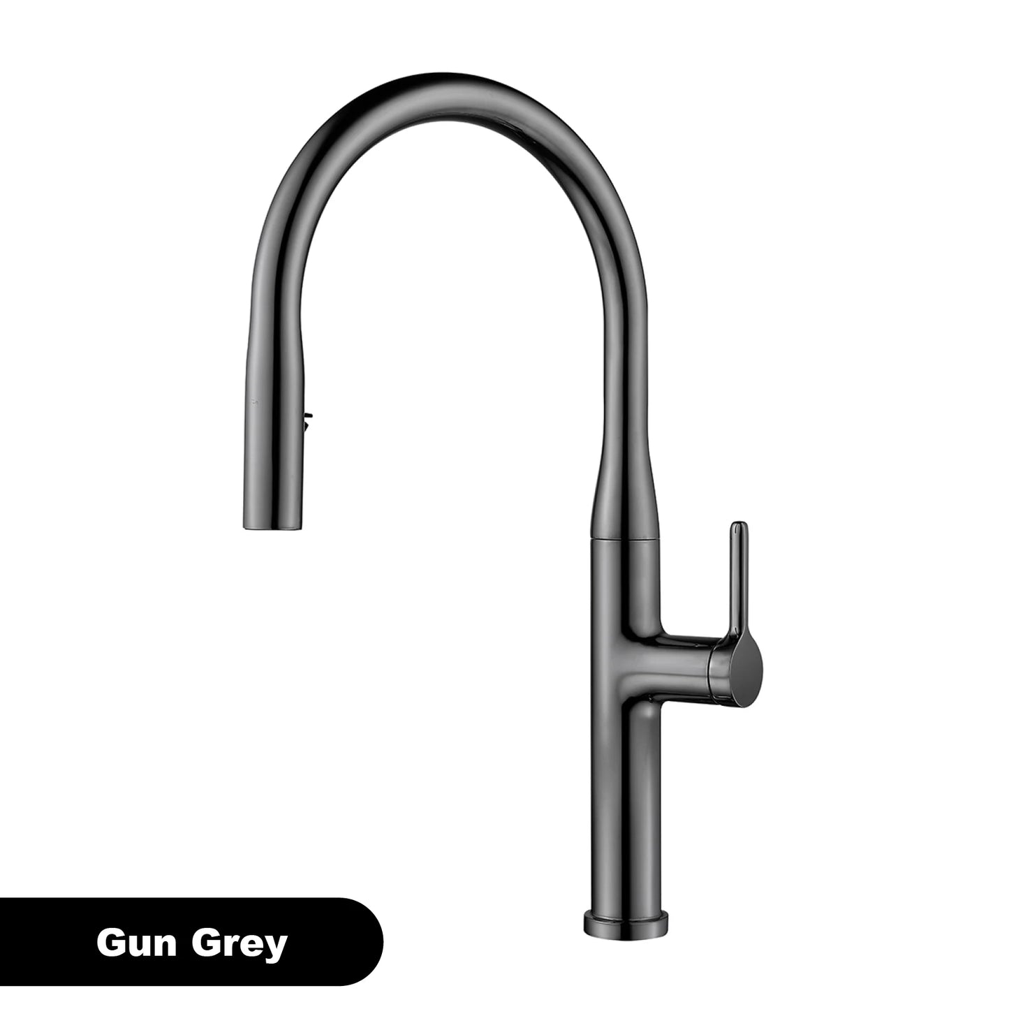 Luxury Brushed Gold Brass Pull Out Kitchen Faucet with Ceramic Cartridge Hot Cold Water Sink Tap Modern High End Sprayer Durable