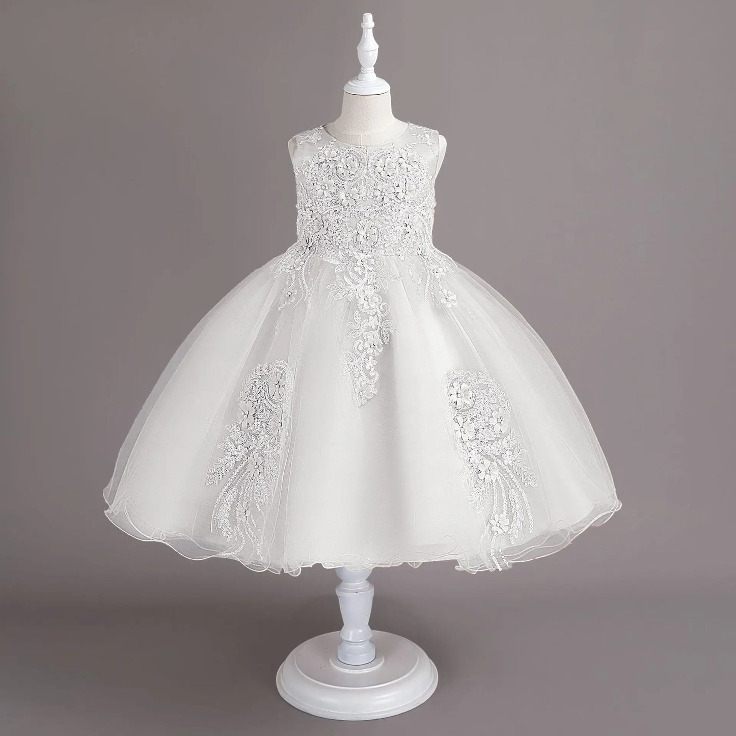 Neue Kinder kleid Spitze Blume Hochzeits kleid weibliche Klavier Performance Kleid Halloween Leistung kurze Mädchen Kleidung
