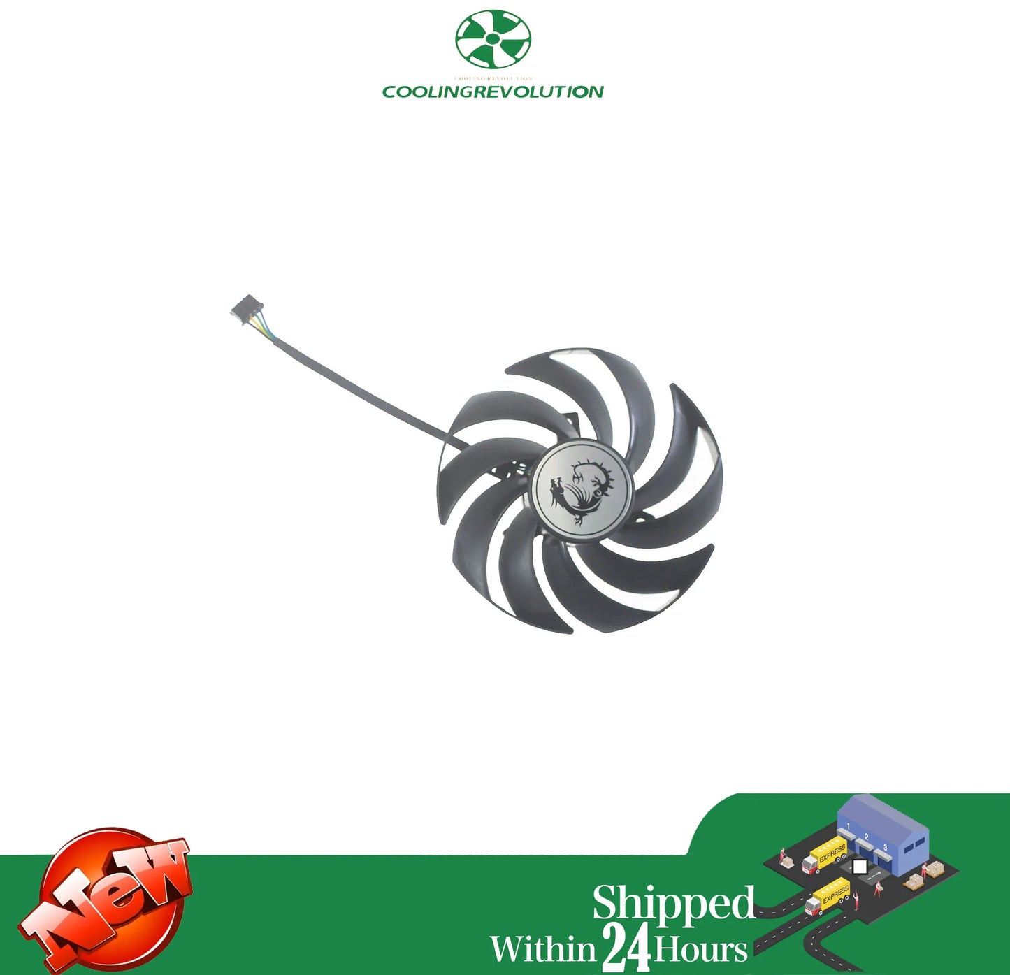 Graphics card fan PLD09210B12HH PLD09210S12HH DC12V 0.40A 4Pin for MSI GeForce RTX 3070 RTX 3080 RTX 3090 SUPRIM X.