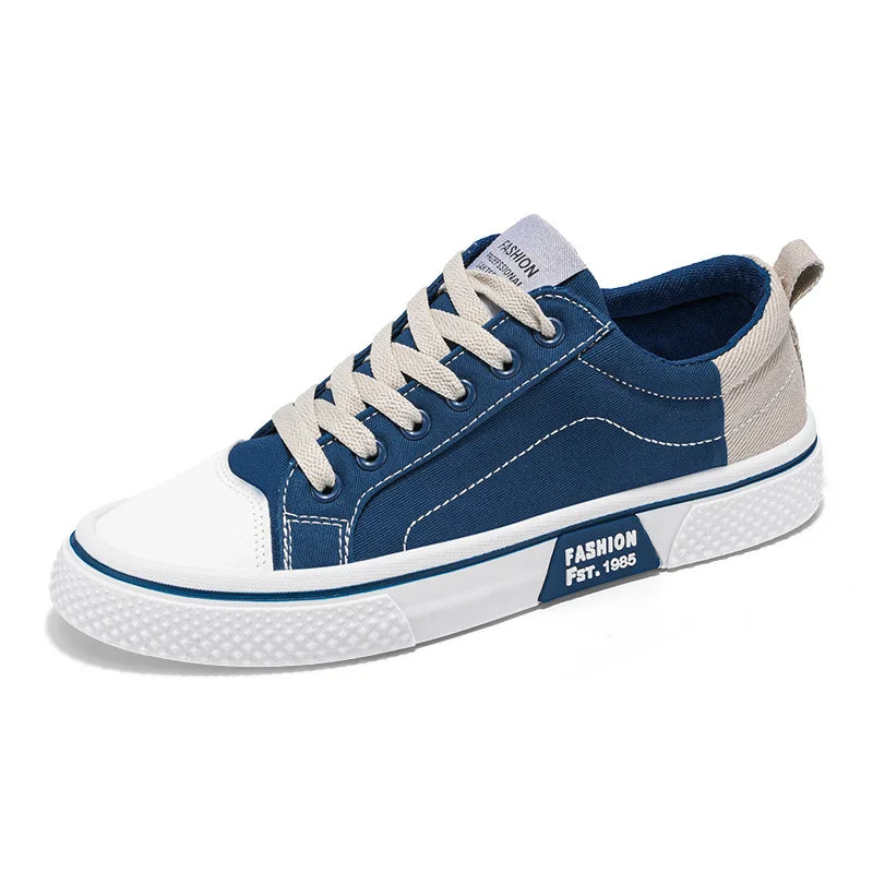 Atmungsaktive Herren-Skateschuhe aus Segeltuch mit weicher Sohle, lässige Turnschuhe, trendige, vielseitige, leichte, rutschfeste Slip-On-Sportschuhe, Größe 37–48
