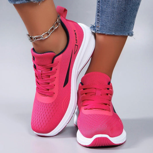 Frühlingsneue Damen-Sportschuhe, modisch, atmungsaktiv, leicht, rutschfest, verschleißfest, lässige Sportschuhe, flache Schuhe.