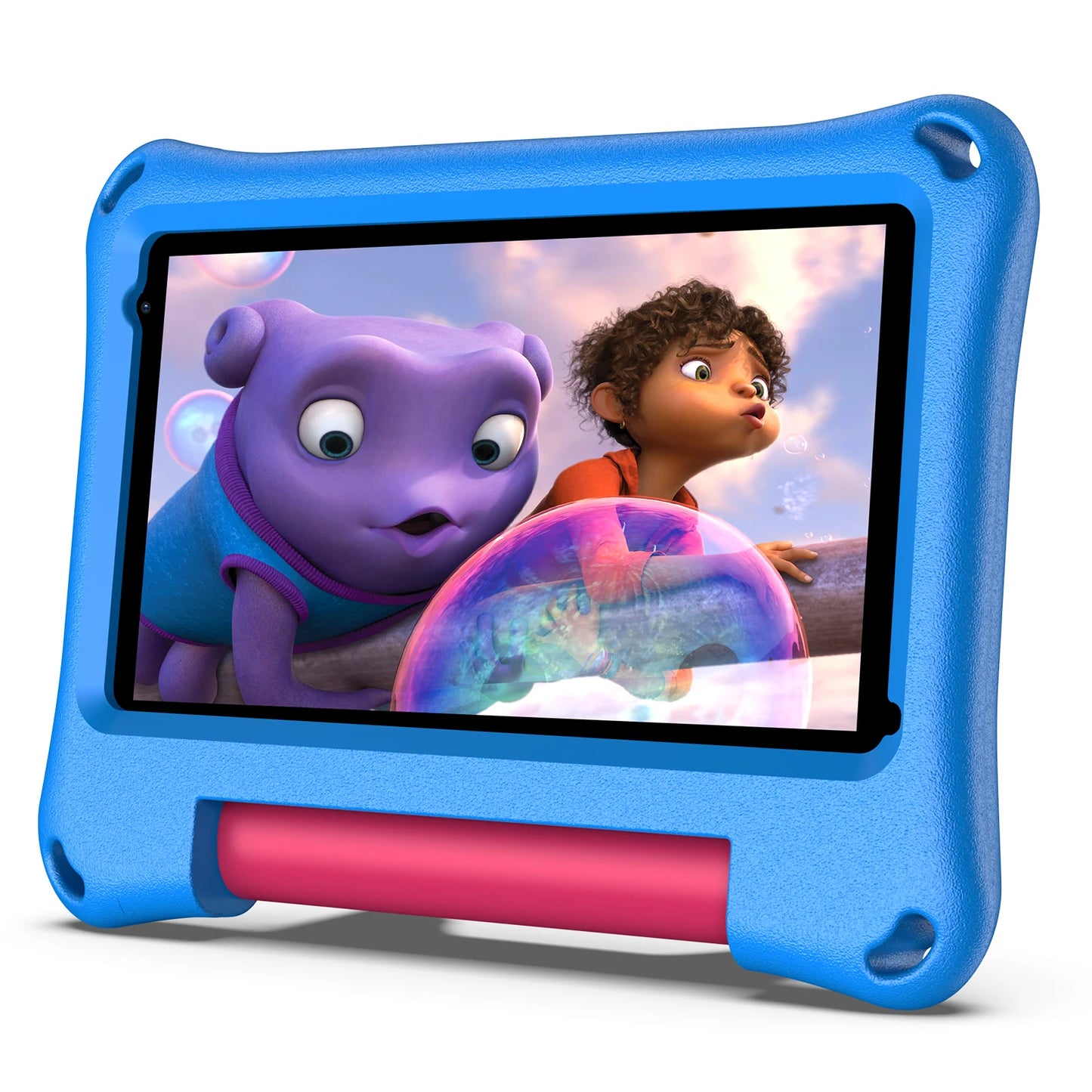 Kids Tablet 7 Inch tablet for toddlers, Android OS with 2 GB RAM and 32 GB storage, with WiFi, dual camera, child safety mode.