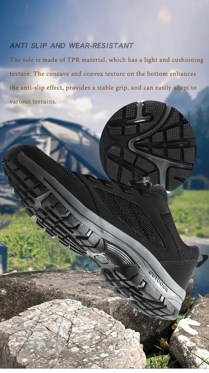 Männer Turnschuhe Stilvolle Rotierenden Schnalle Wanderschuhe Einfarbig Komfortable Nicht-slip Sportliche Schuhe Plus Größe Männer Schuhe Leder