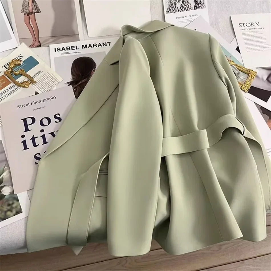 Blazer für Damen, Frühling und Herbst, neu in der Oberbekleidung, Bürodame, modische Blazer, lockere Passform, Damenbekleidung, Mäntel, Damenjacke
