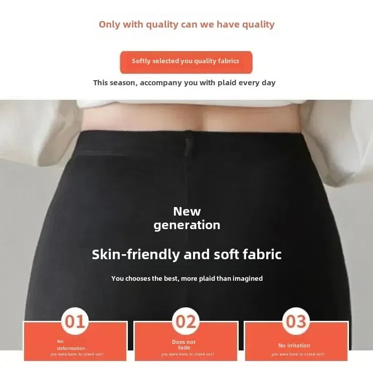 Hoch taillierte, dünne Leggings aus Modal-Baumwolle, Übergröße, Sicherheitshose, elastische Oberbekleidung, Leggings mit mittlerer Taille für Damen