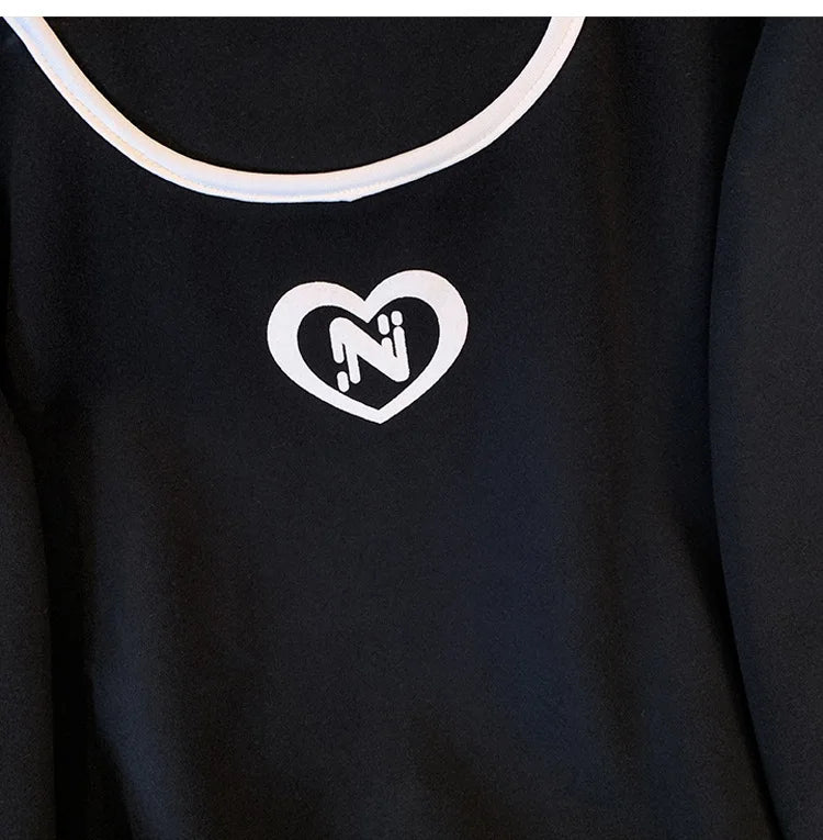 150kg plus size Damen büste Herbst Frühling lose einz eilige Hals Langarm Sweatshirt schwarz weiß 5xl 6xl 7xl 8xl 9xl