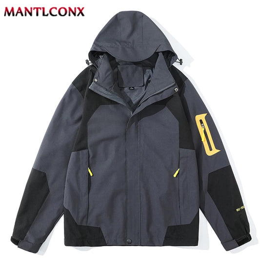 MANTLCONX New Waterproof Men's Jacket Coat Outdoor Hooded Men's Spring Jacket Windbreak Autumn Male Coat Fashion Clothing Brand.