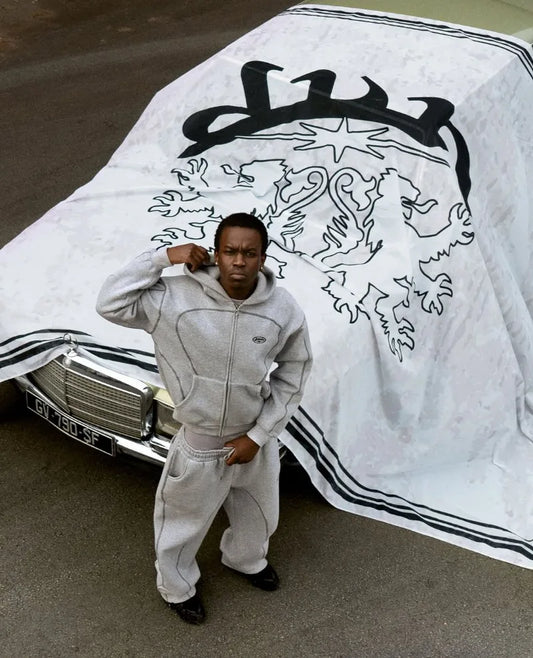 High street hip hop fashion new Y2k men clothing set retro trend casual sportswear personality pattern design loose sweatpants.