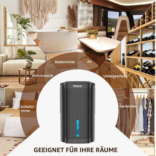 2600ml Dehumidifier Moisture Absorbers Home Air Dryer Quiet Air Dehumidifier For Home Basement Bathroom Wardrobe.