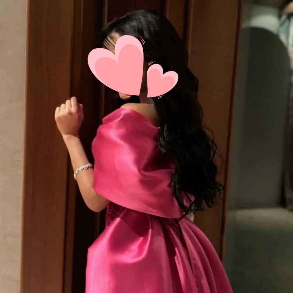 Cathy Rose Rote Schleife Schal aus der Schulter Vestidos de Noche Meerjungfrau Perlen Partykleider bodenlanges maßgeschneidertes Abendkleid