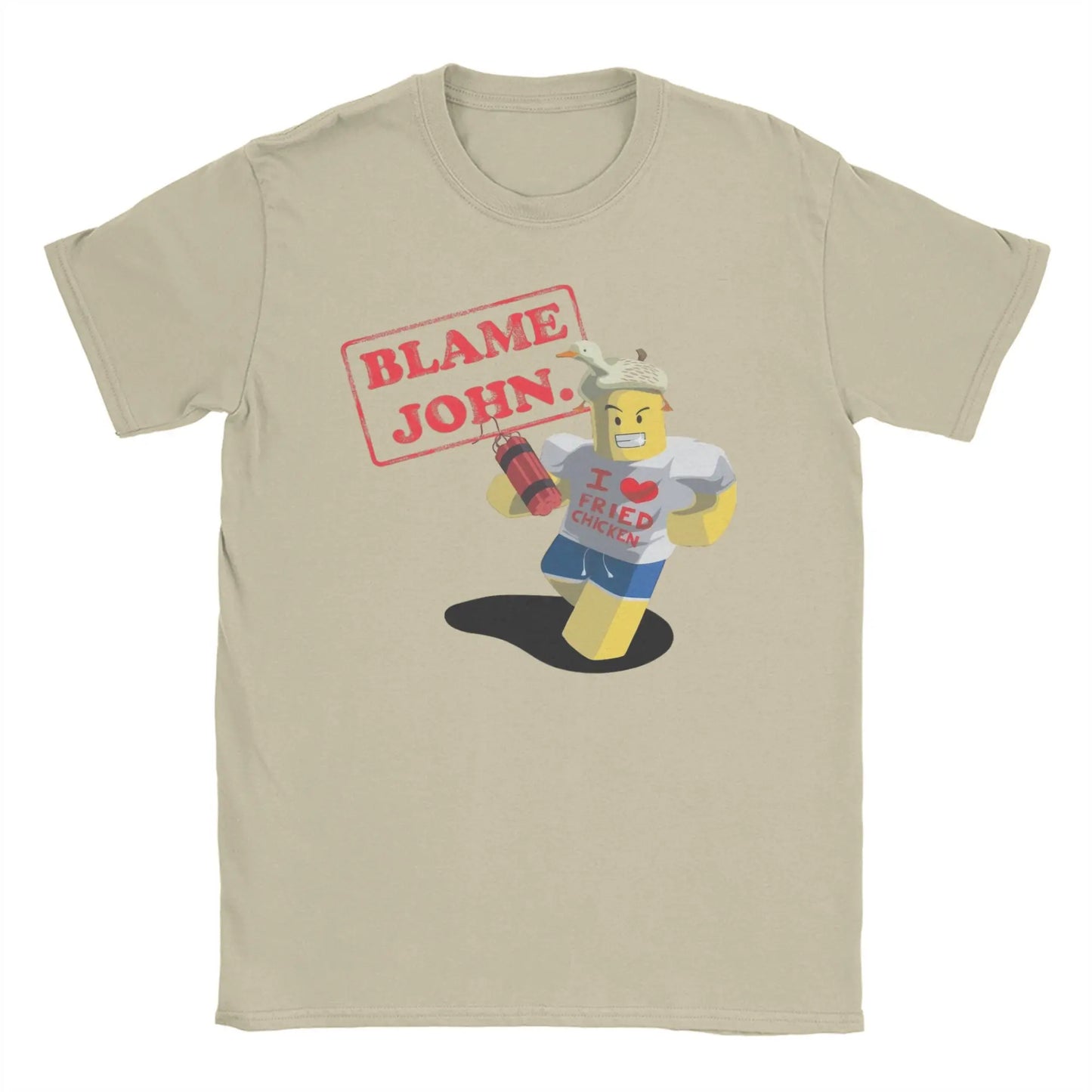 Men Women Shedletsky Blame John Forsaken T Shirts Meme Robloxs 100% Cotton Tops Short Sleeve Tee Shirt Graphic Printed T-Shirts