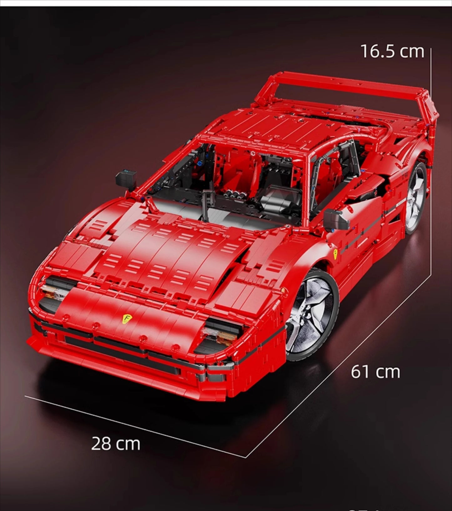 4026PCS Technical LOX Edition F40 Assembly MOC 140629 Building Block Car Supercar Model Adult High Difficulty Racing Toys