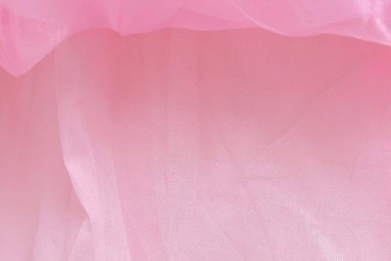 Mädchen rosa Pailletten Mesh Prinzessin Kleid, Mesh kurze Ärmel, mit Umhang, geeignet für Party, Tanz, Performance, Karnevals kleid
