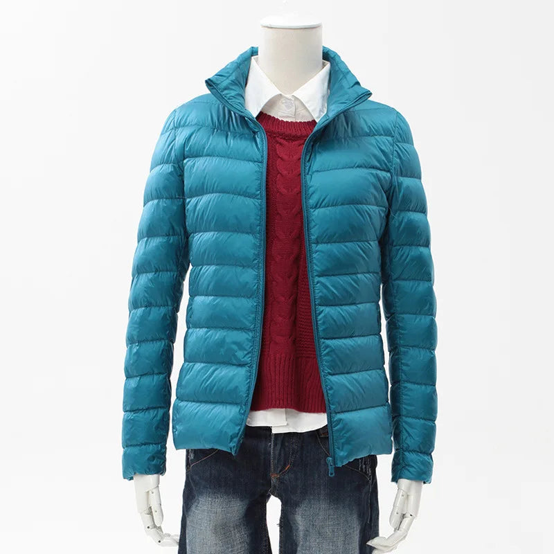 13 Farben Frauen Frühling Puffer Mantel 2023 Neuheiten Ultra Licht Weiße Ente Unten Jacke Koreanische Slim Fit Kurze Parkas