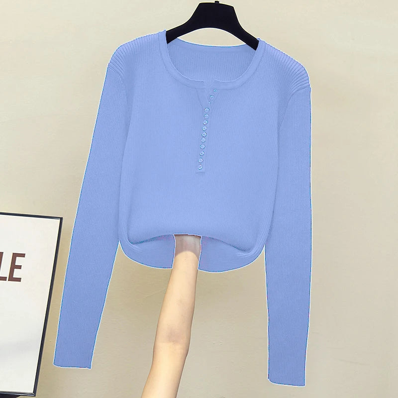 2026 gestrickte Frauen Pullover Taste V-ausschnitt Pullover Herbst Grundlegende Pullover für Weibliche Pullover Schlank Solide Bold Streifen Tops