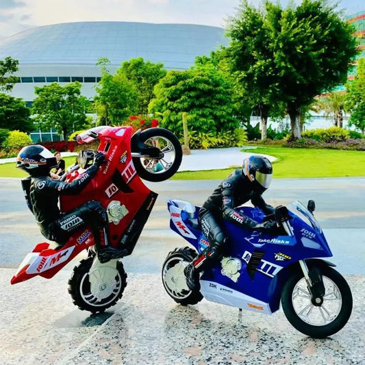 1/6 RC Motorcycle Rc Cars Self-stable Balance Standing on One Wheel Competitive Racing Drift Stunt Electric Motorcycle for Kids.