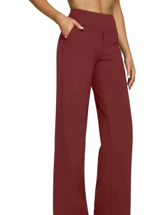 Lässige, lockere Hose mit geradem Bein für Damen, Sommer, Neuankömmling 2024, Taschendetail, bequeme Passform, lange Hose, modisch