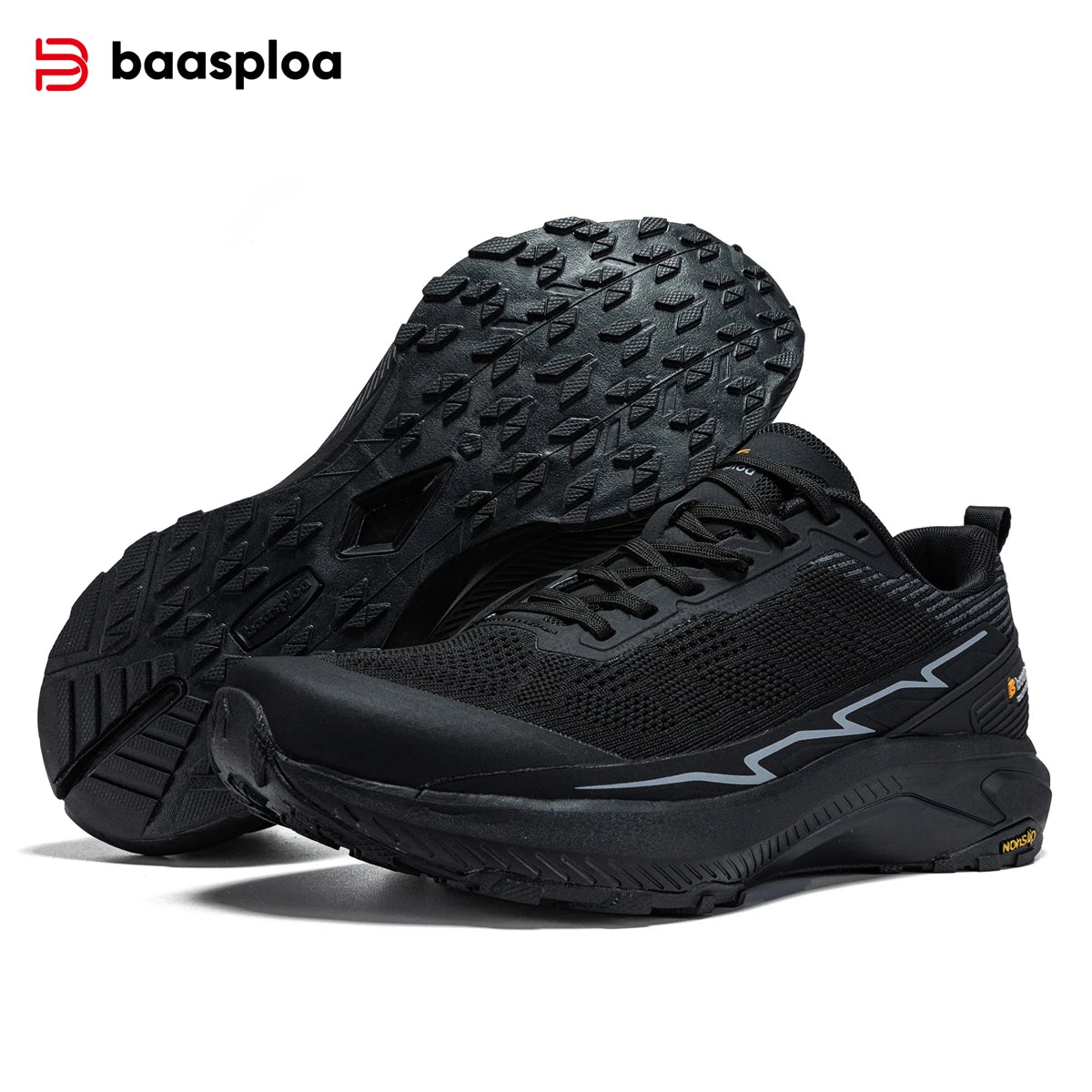 Baasploa Männer Wanderschuhe Komfort Tragen Beständig Outdoor Schuhe Männer Atmungsaktives Mesh Casual Turnschuhe Klettern Nicht-Slip Spitze Up